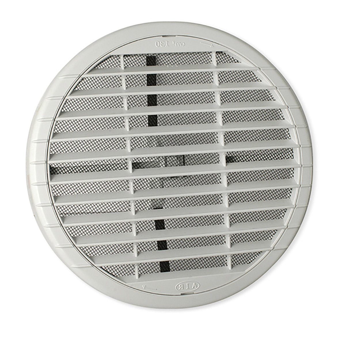 REJILLA VENTILACION REDONDA CON MUELLE BLANCA EN ABS [FOREJ3263