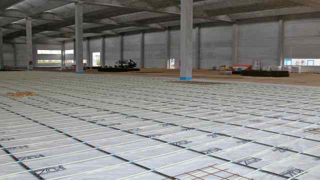 Underfloor heating with Modulbarra System.